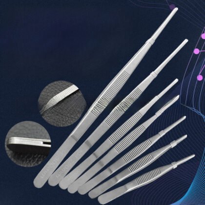 Dressing Stainless Steel Tweezers Aquarium Water Grass Thickened Dressing 125-300mm Round Head Elbow Planting Landscape Clip